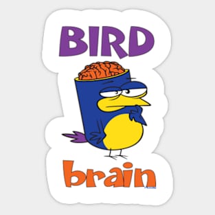 Birdbrain Design for Bird Lovers Sticker